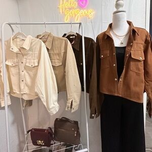 Twill buttoned down Jacket